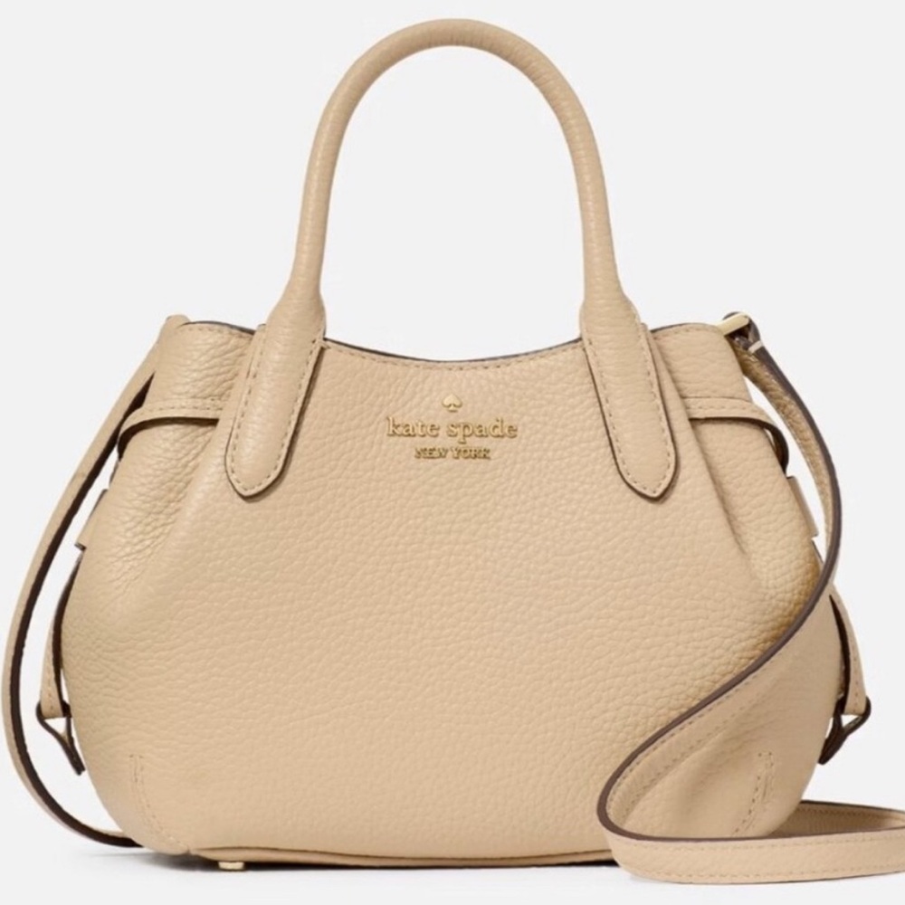 Retails: $578 Kate Spade Dumpling Mini Satchel NWT Light Tan